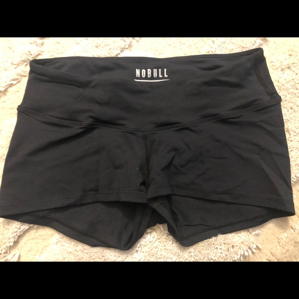 Women’s black NoBull booty shorts- small